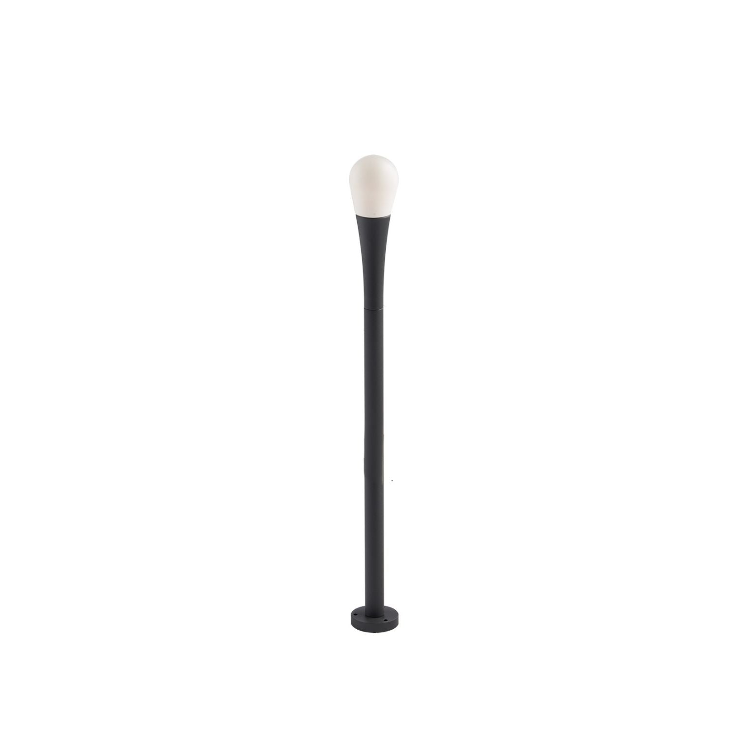 DROP outdoor bollard anthracite with G9 socket and spike included 74cm - Intec