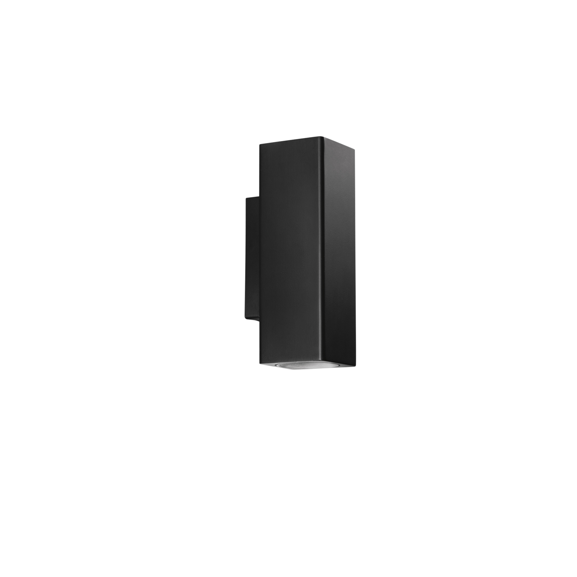 DUDUK square up-and-down wall light in black metal 7 cm - Luce Ambiente e Design