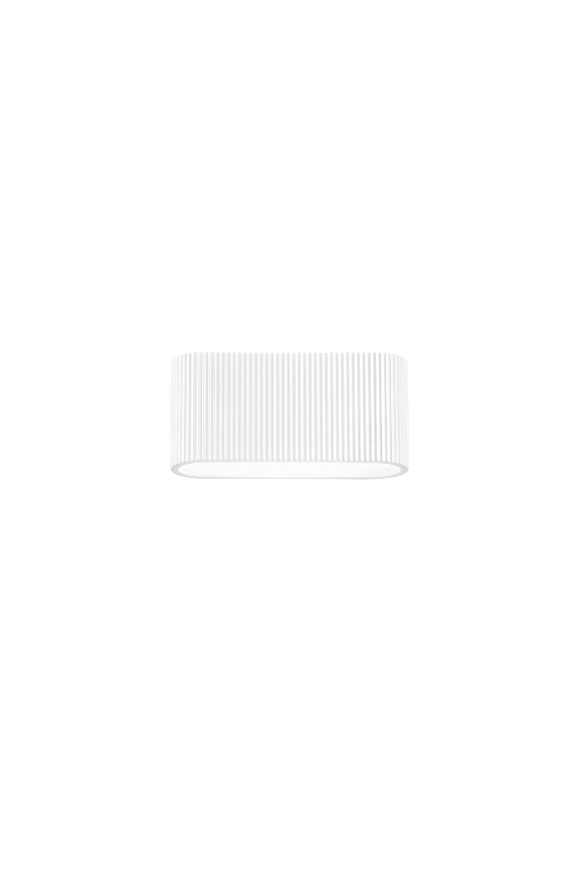 Egeo wall light in paintable plaster with vertical cut-outs - Luce Ambiente e Design