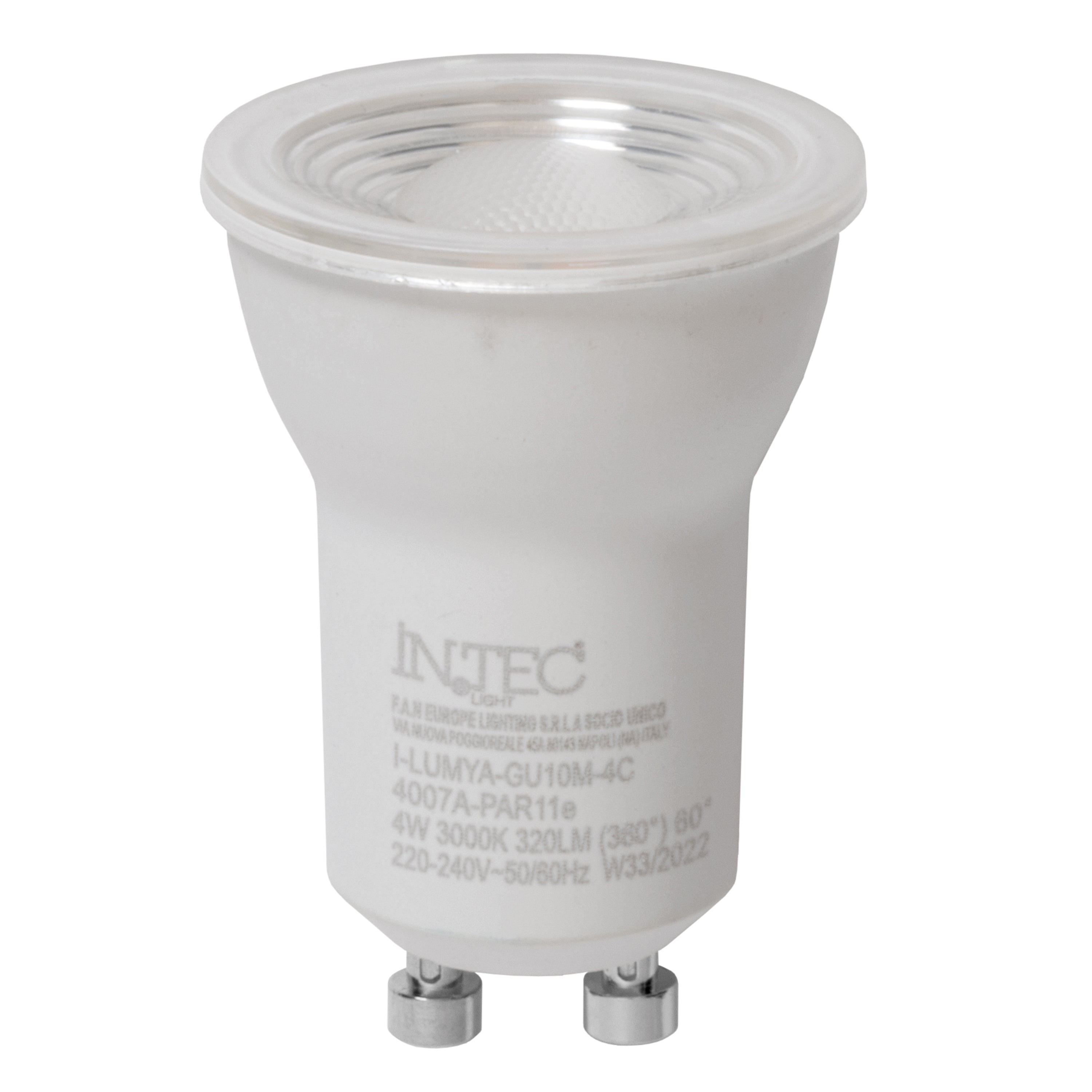 LED bulb GU10 4W 300LM - 4000K - Intec bulbs