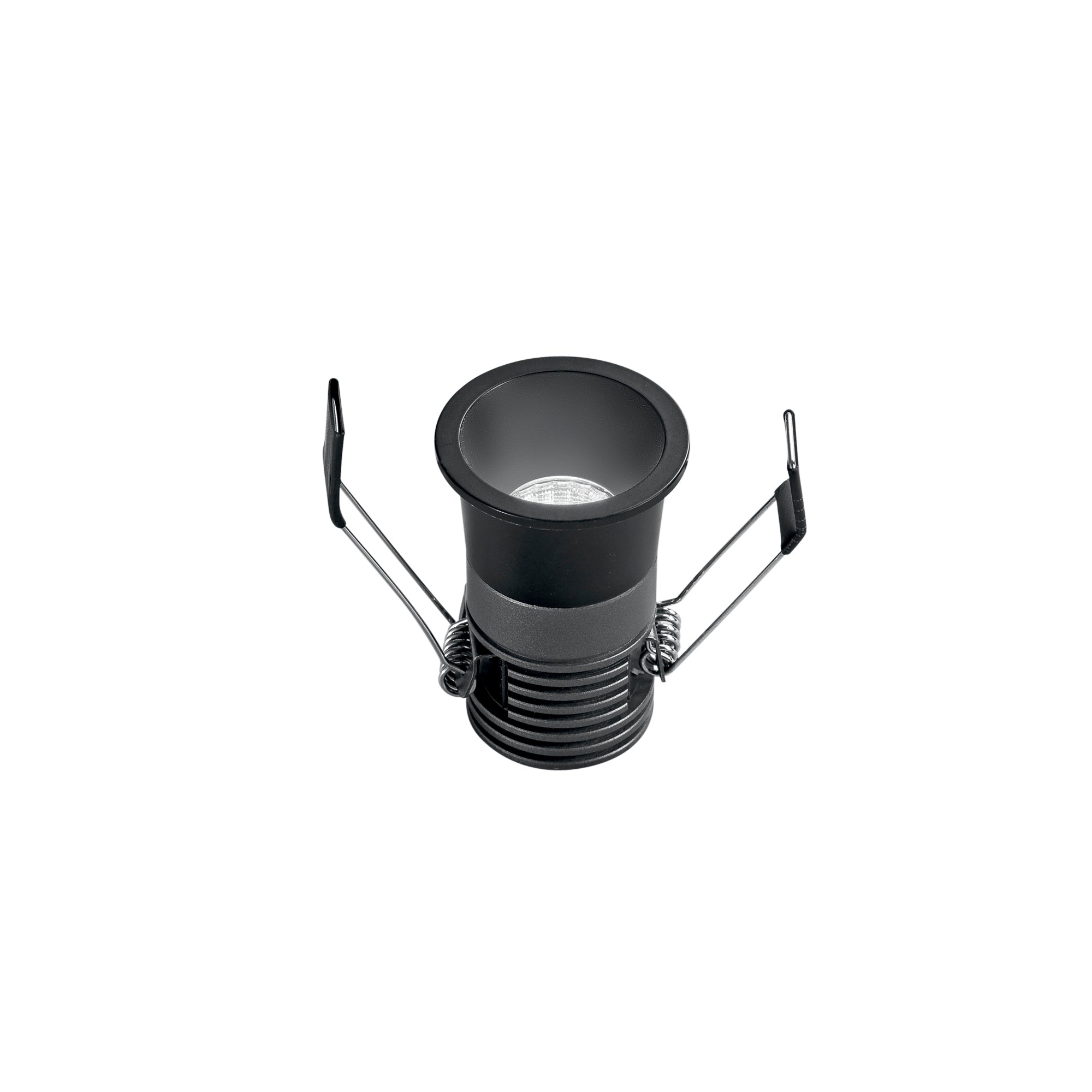 DOT LED recessed spotlight in black aluminum 5W with CCT function - Intec