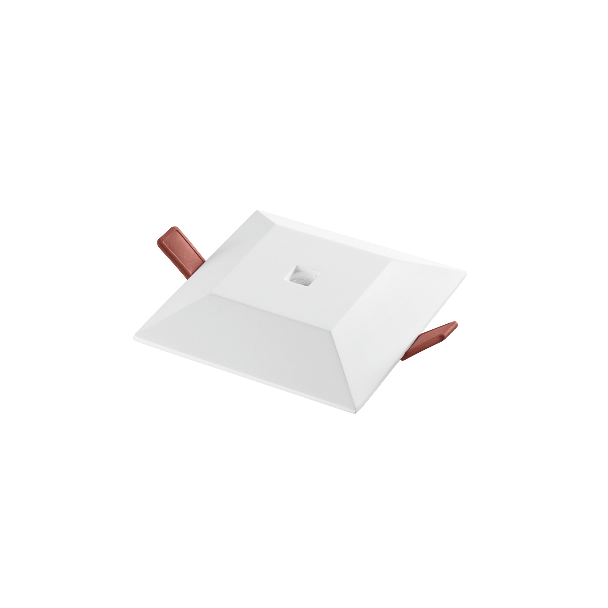 HALL square recessed light in paintable plaster, 3000K, 10cm - INTEC