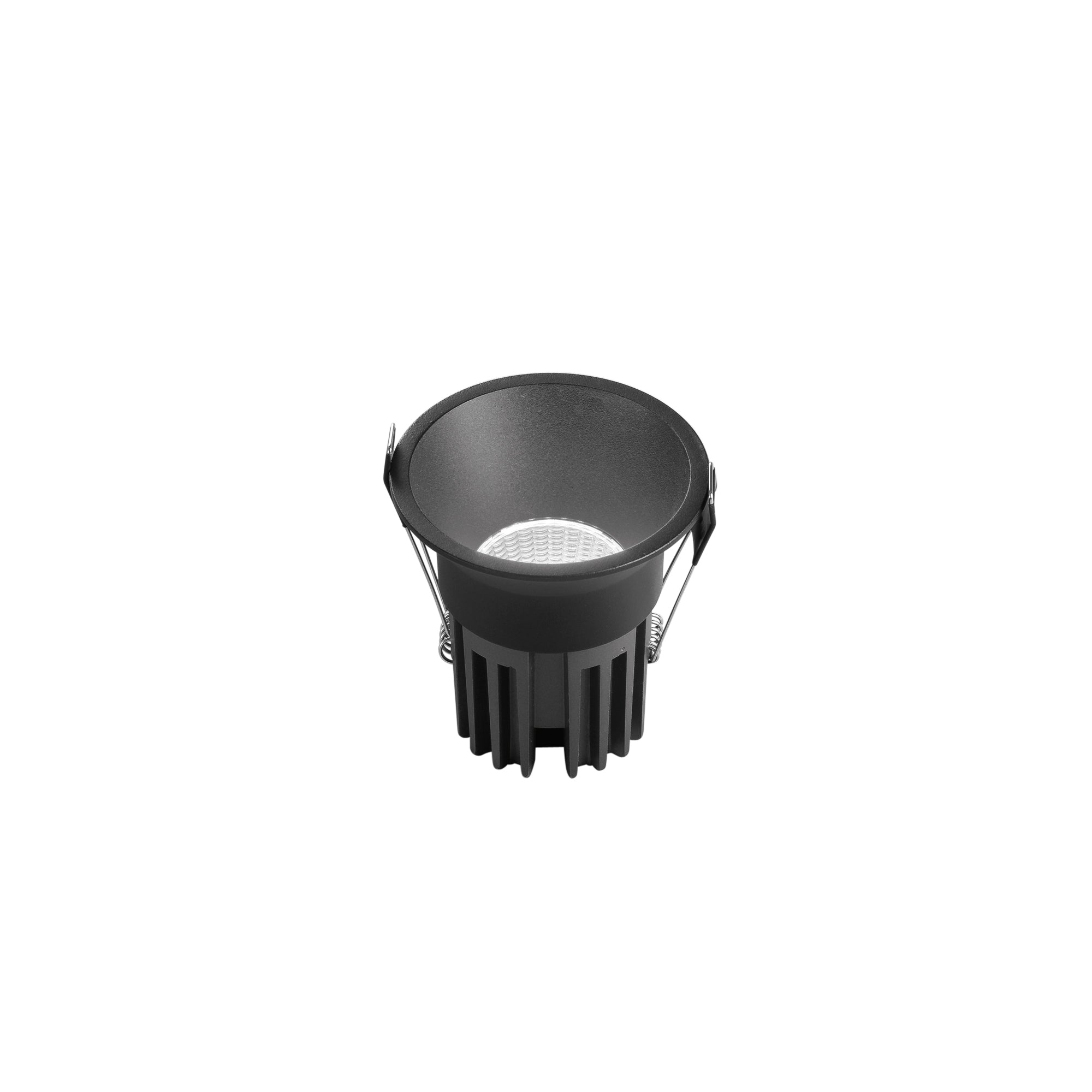 QUARK recessed LED spotlight in anti-glare aluminum CCT - 18W - black - Intec