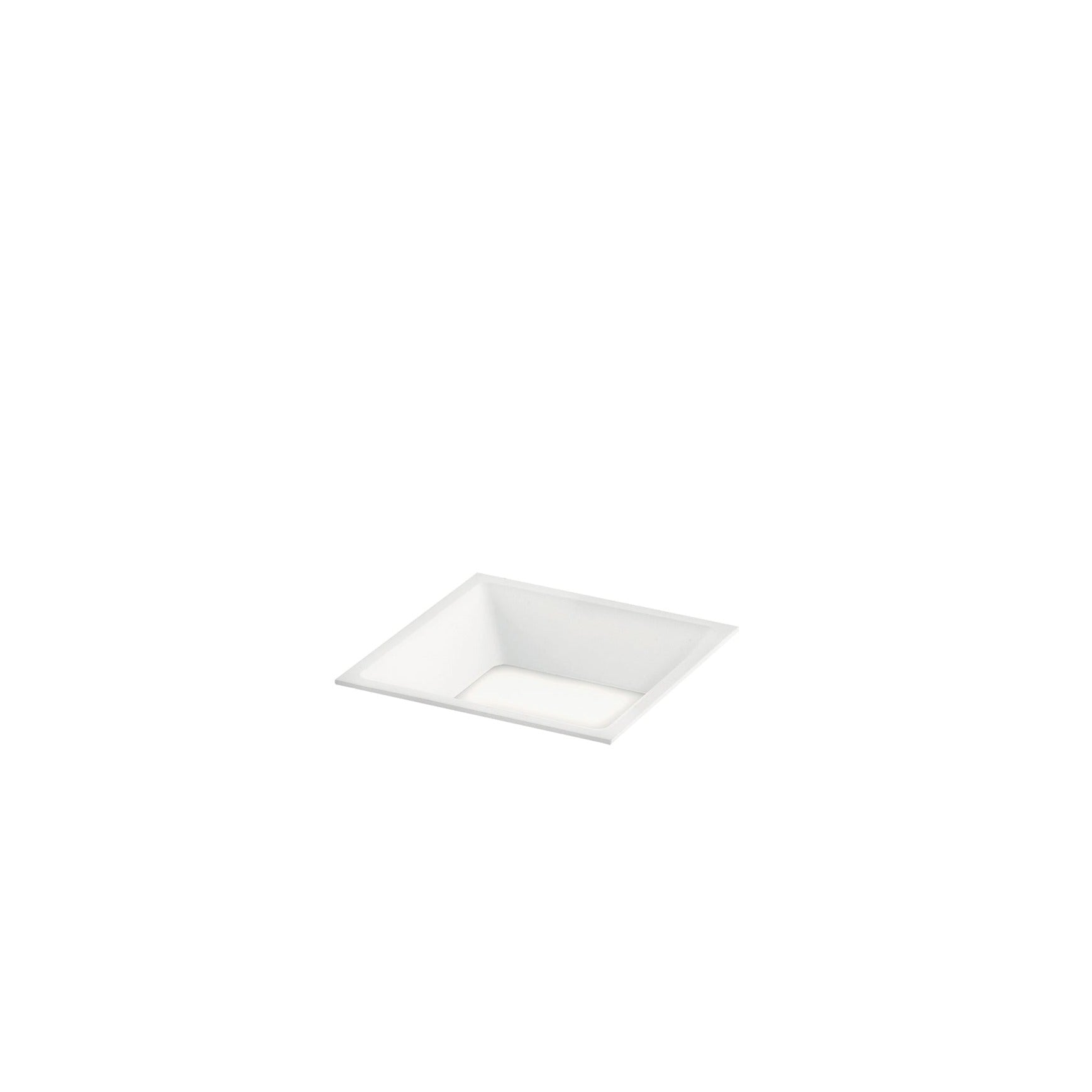 XANTO square white LED recessed spotlight with anti-glare light 12W warm light 11x11cm - Intec