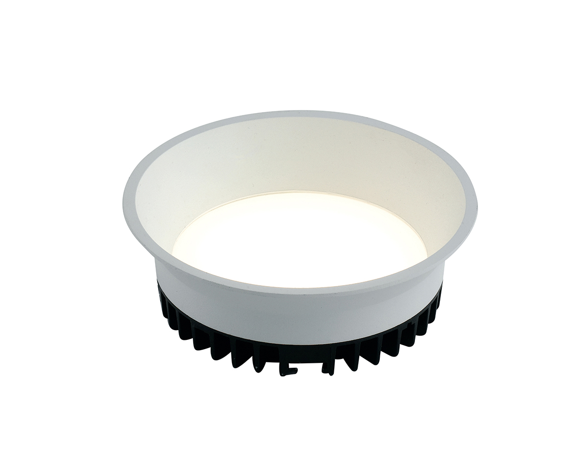 XANTO round white LED recessed spotlight with anti-glare light 30W natural light 22cm - Intec