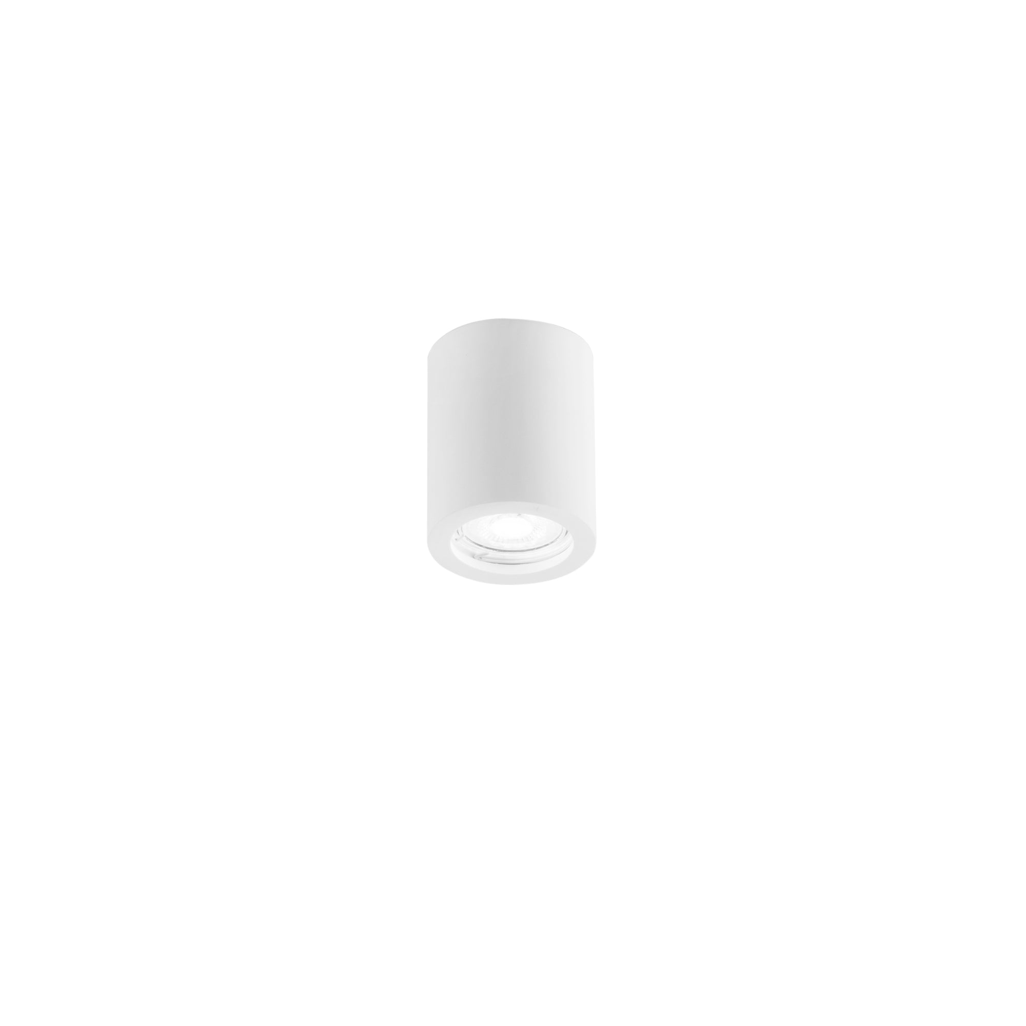 SPACE round ceiling light in paintable plaster with adjustable ring Ø 7 cm - Luce Ambiente e Design