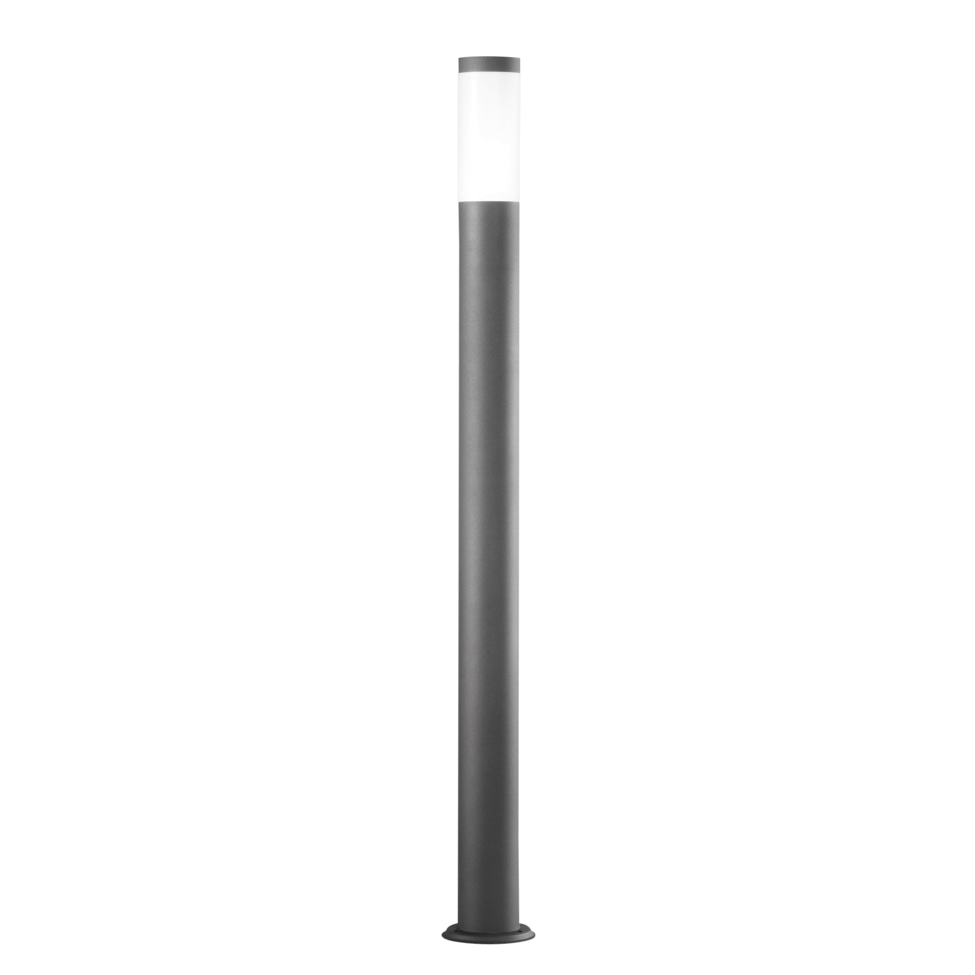 TOKYO outdoor bollard in anthracite stainless steel 110 cm - Intec