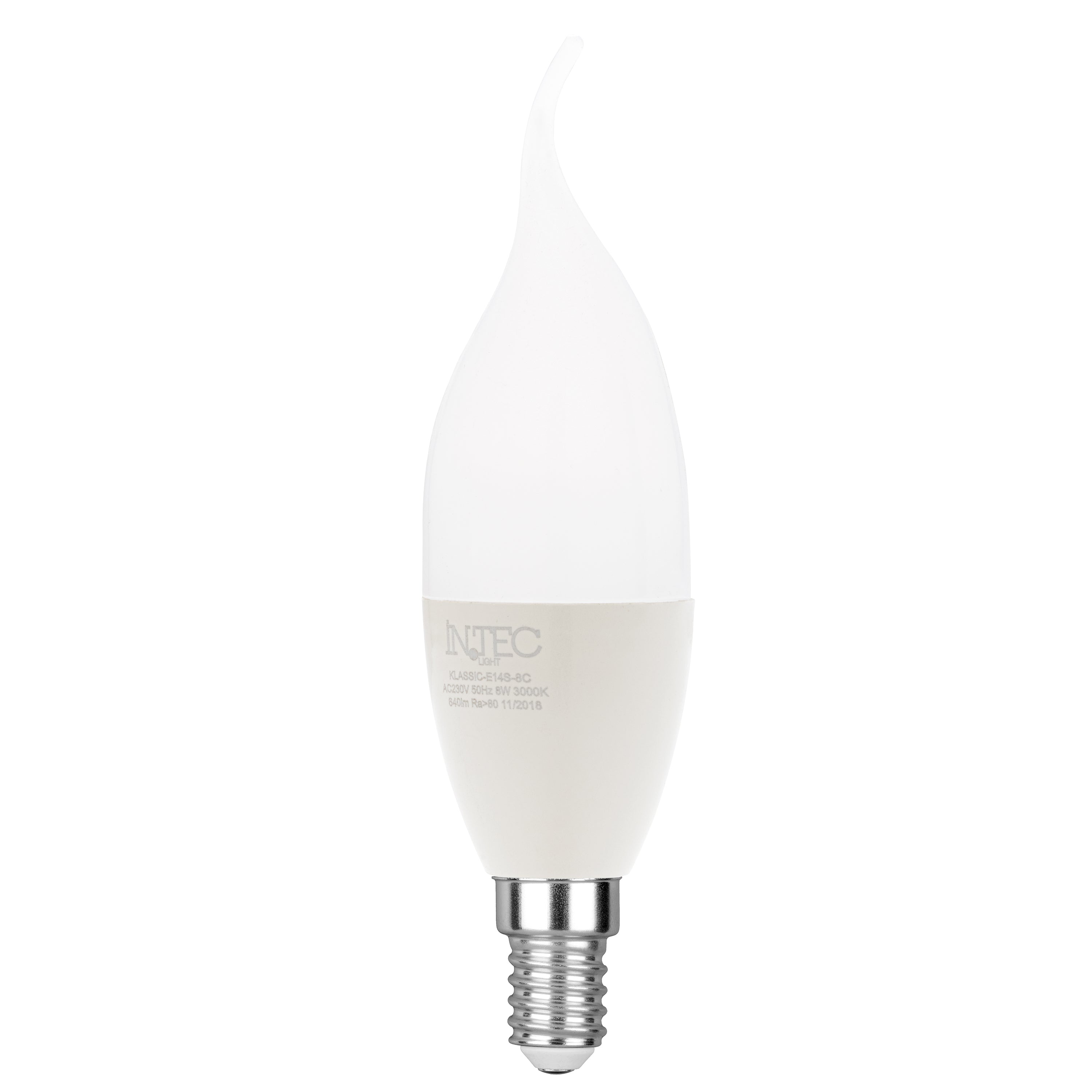 E14 blow LED bulb - 8W - 4000K - Intec bulbs