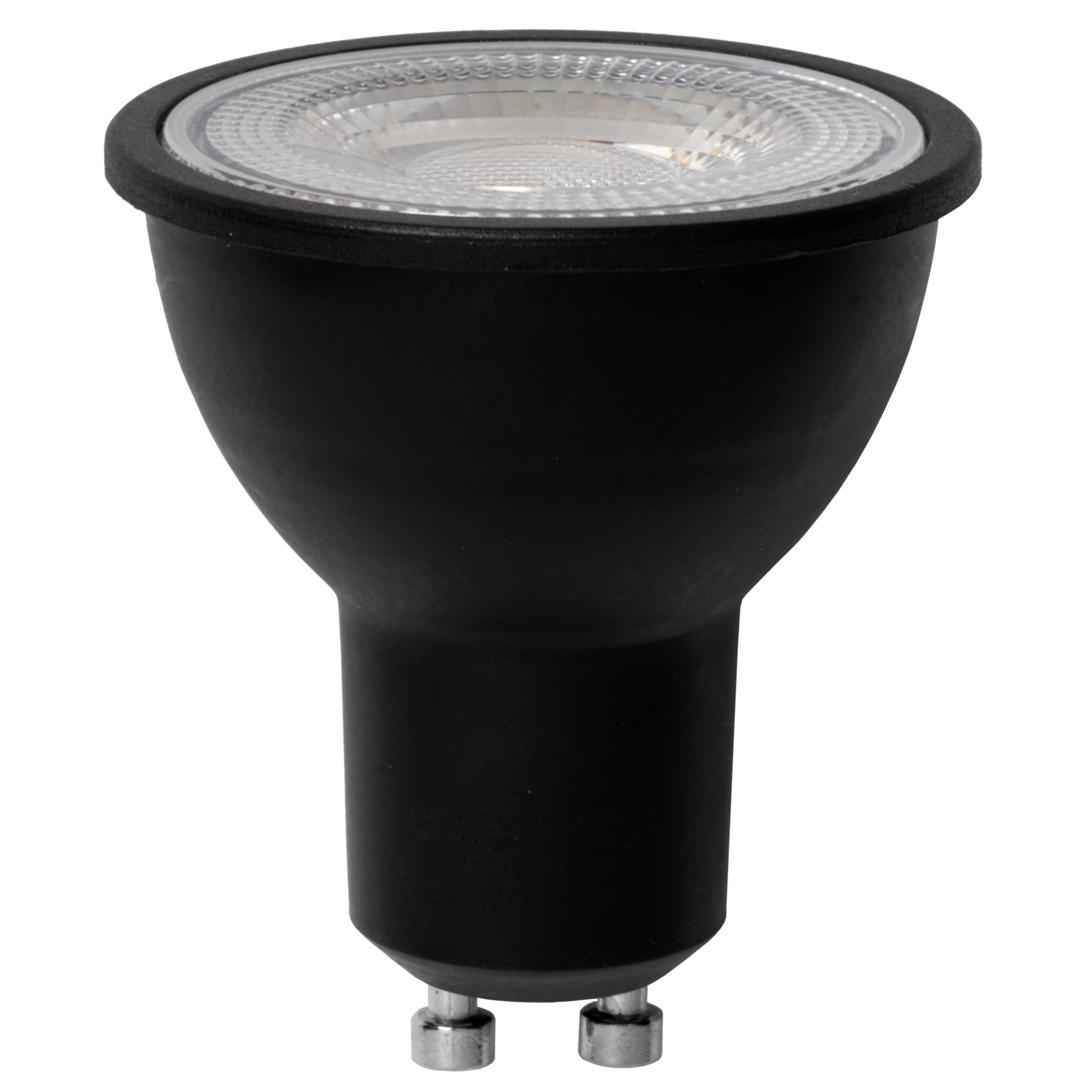 Black GU10 LED bulb dimmable - 7W - 4000K - Intec bulbs