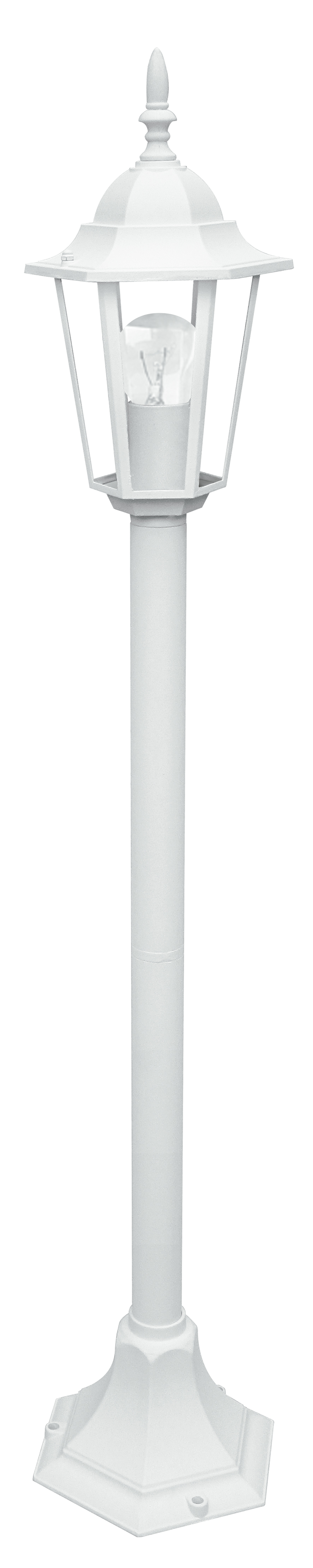 MILANO outdoor bollard white with glass diffuser IP44 - Intec