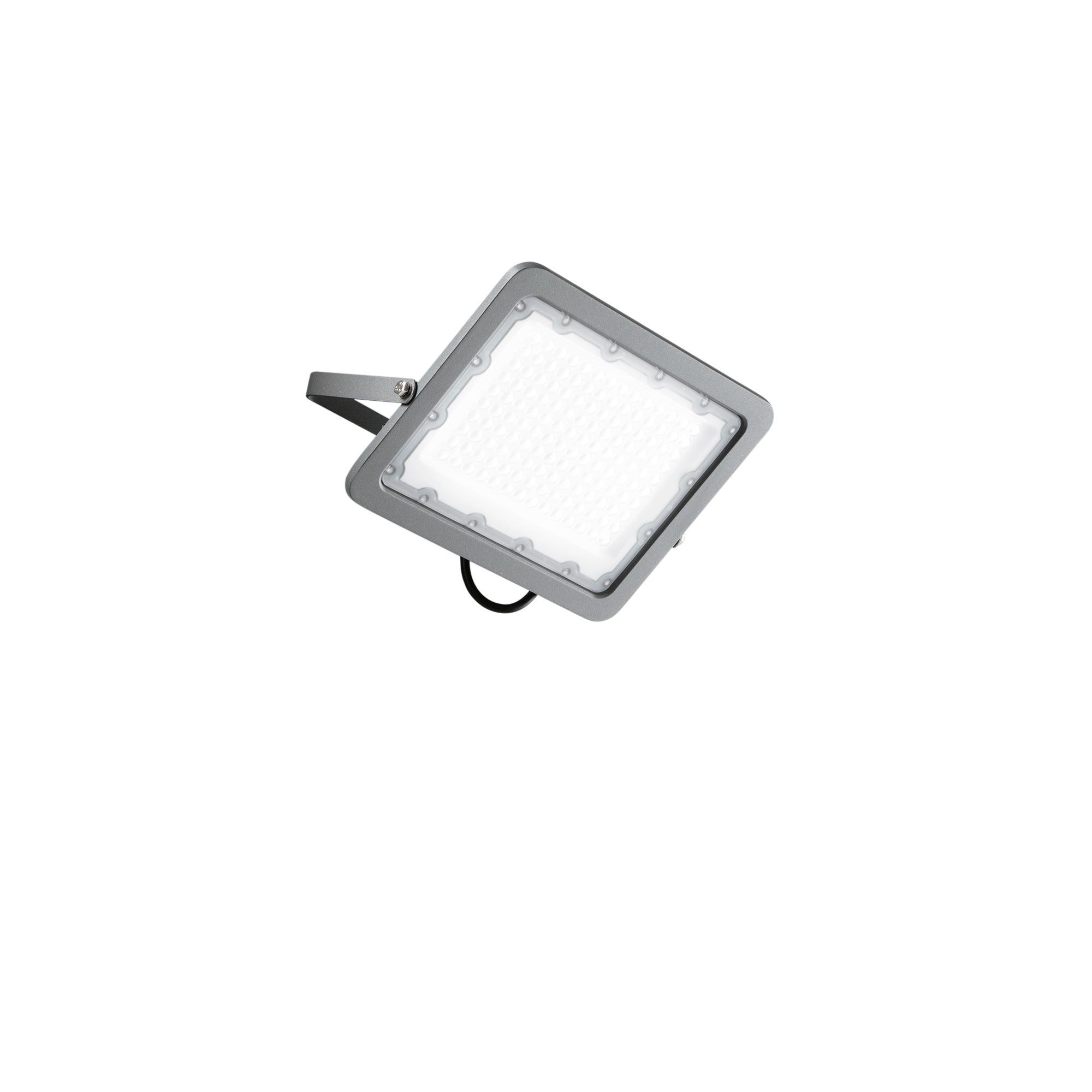 ATHOS LED projector in silver aluminum 100W cool light IP65 - Intec