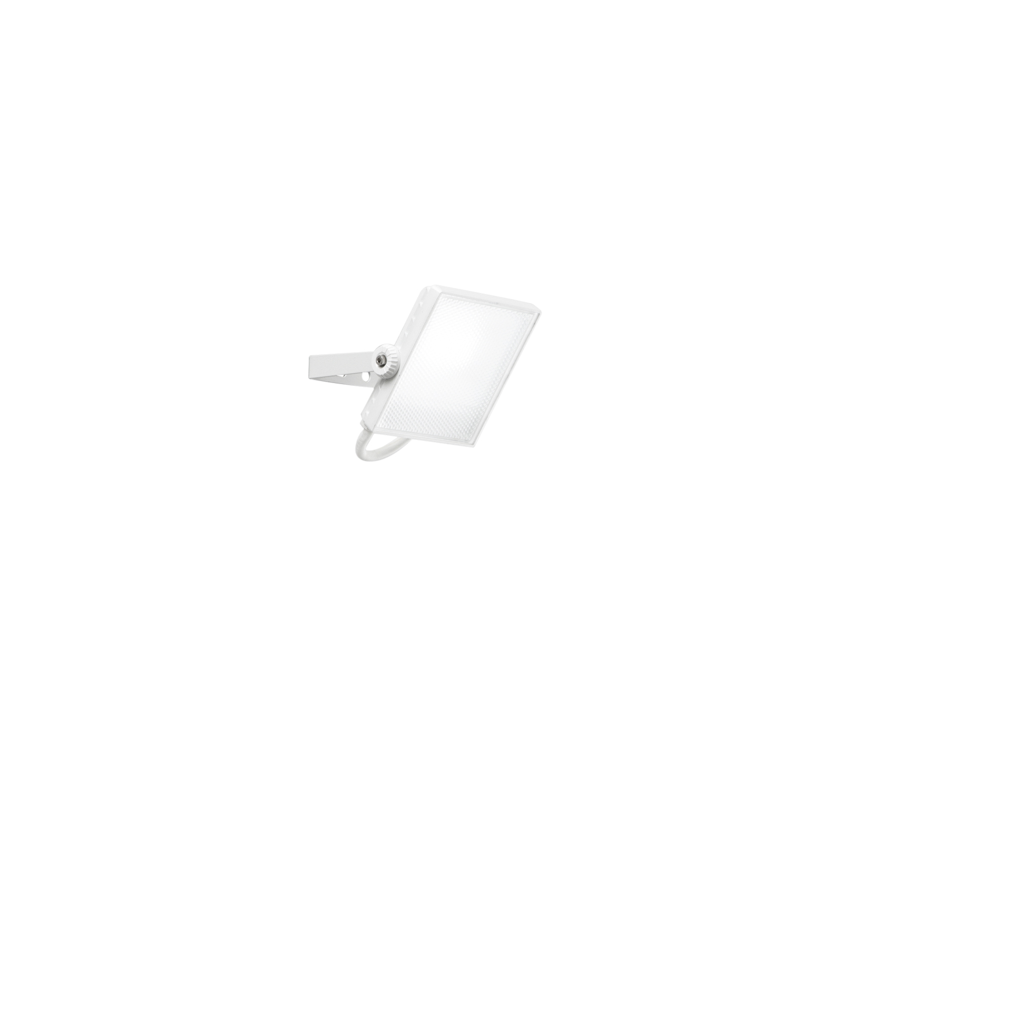 AXEL LED projector in white aluminum 10W CCT IP65 - Intec
