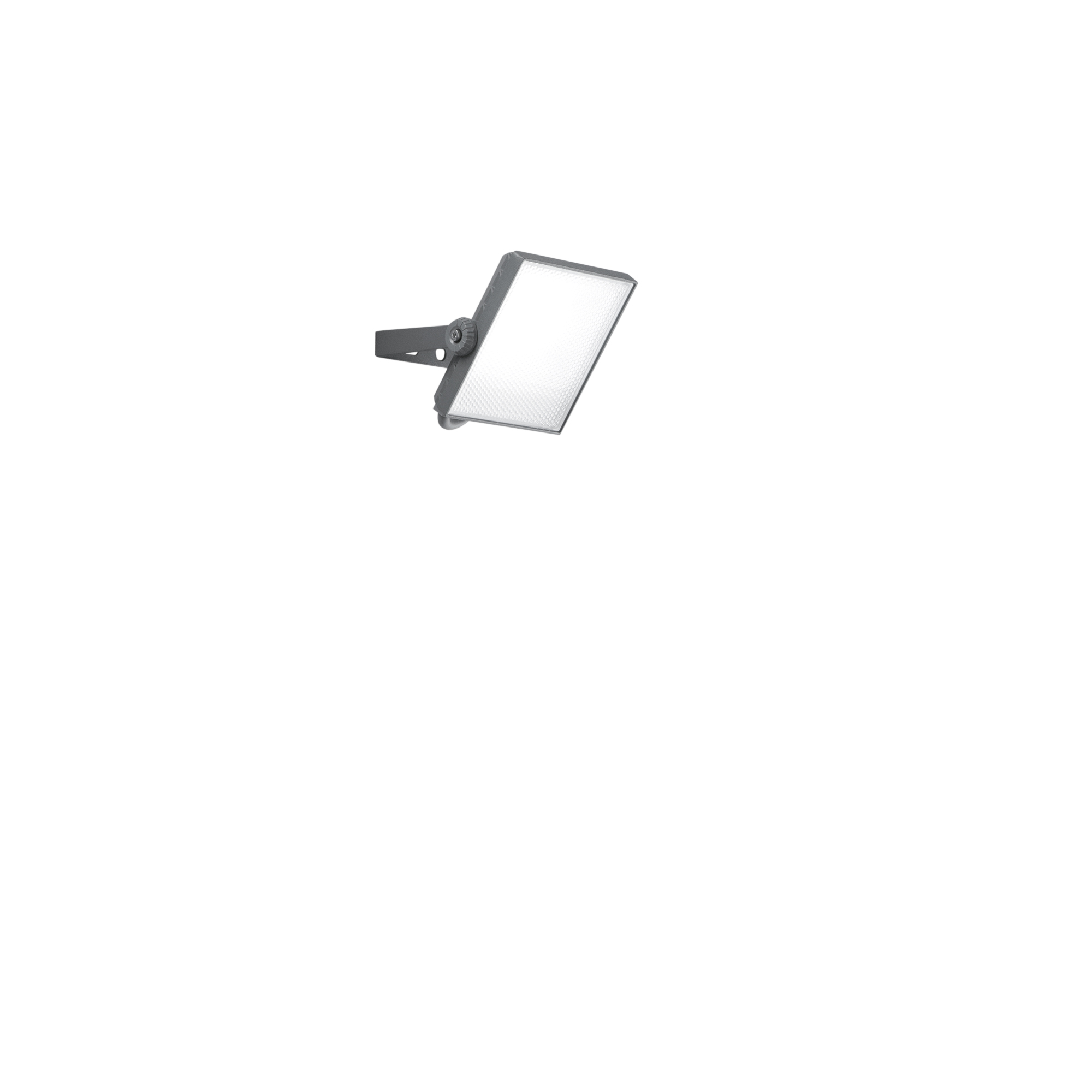 AXEL LED projector in silver aluminum 10W with motion sensor and CCT IP44 - Intec