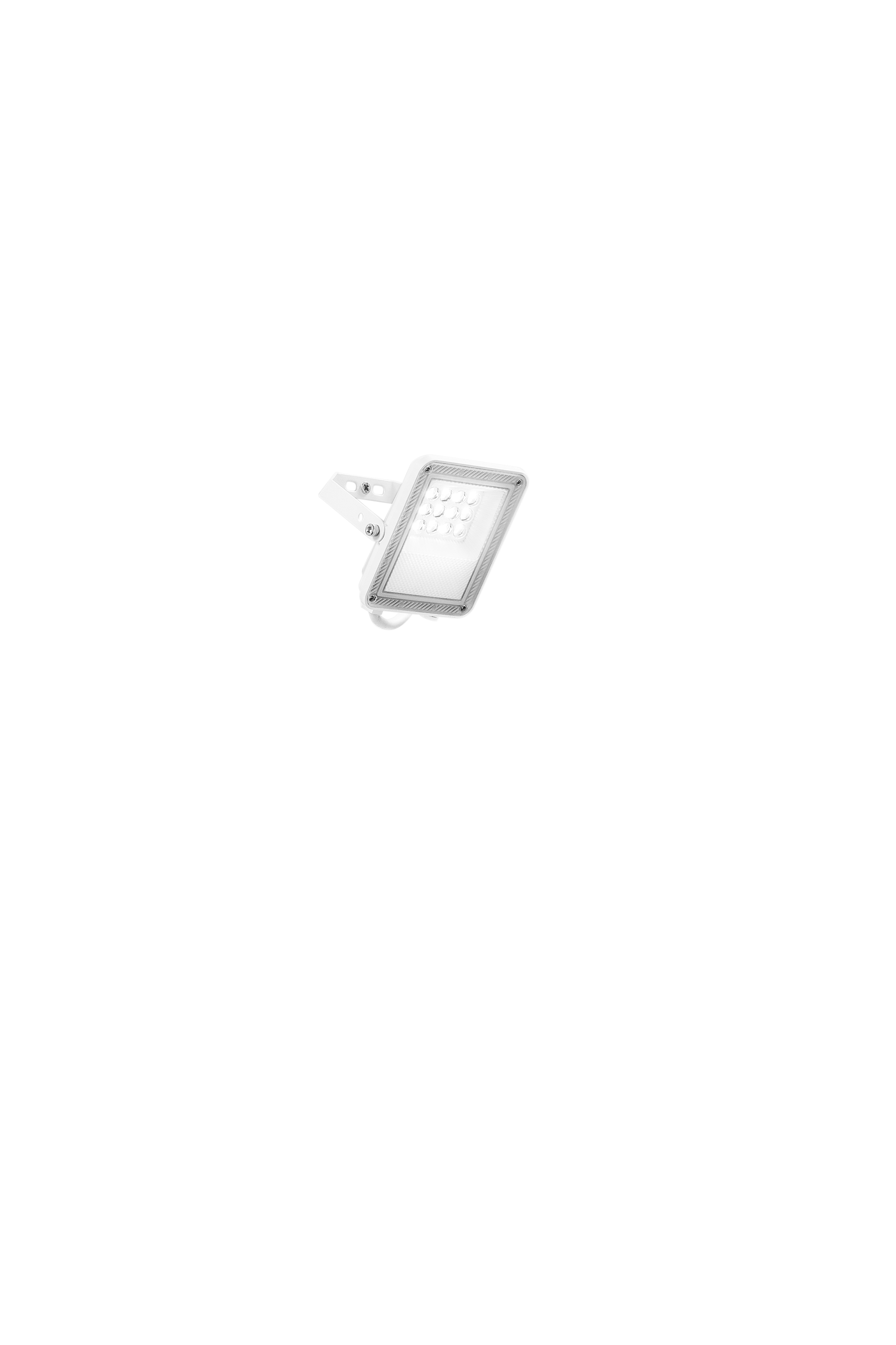 ESUS LED projector in white aluminum 10W with CCT - INTEC