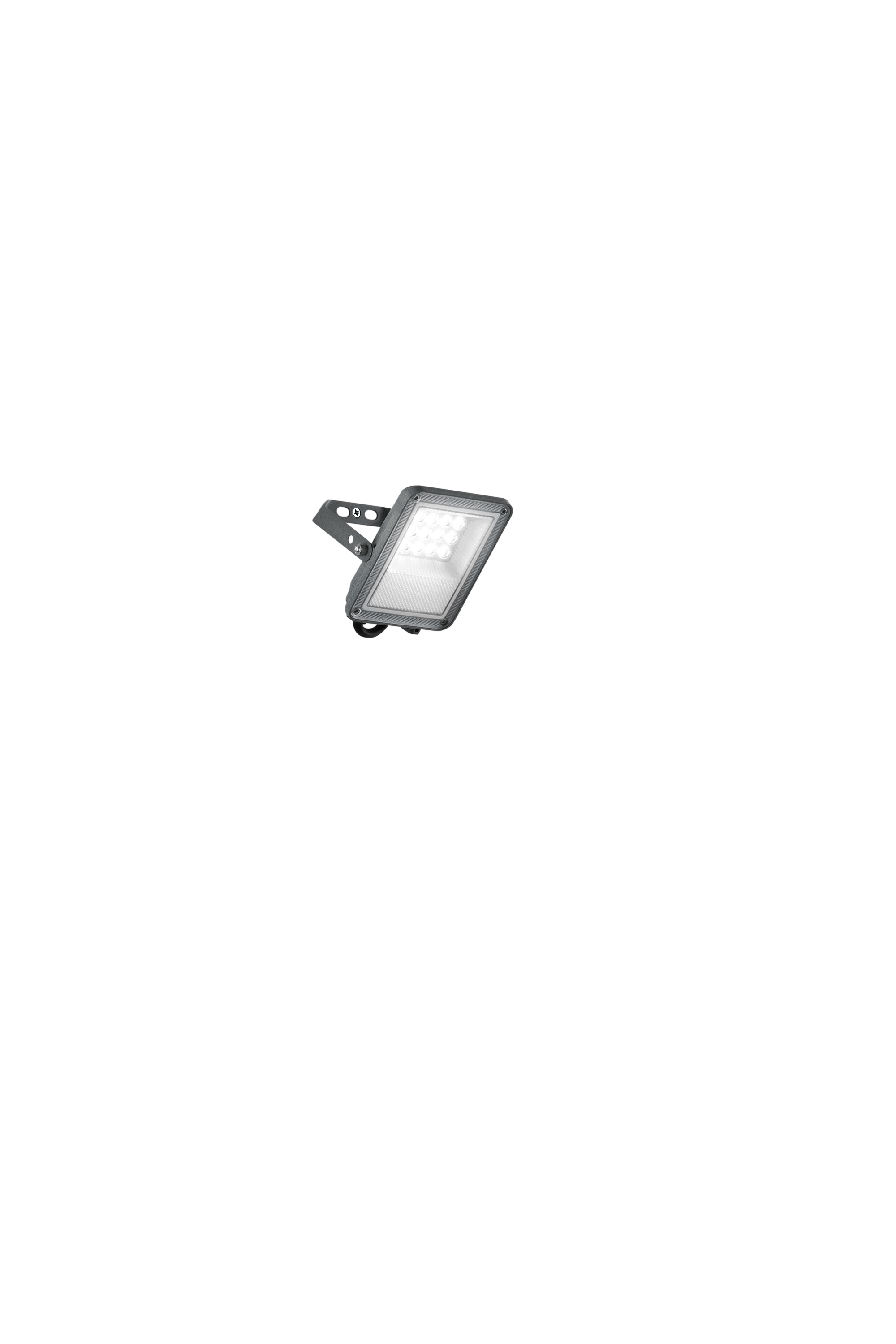 ESUS LED projector in silver aluminum 10W with CCT - INTEC