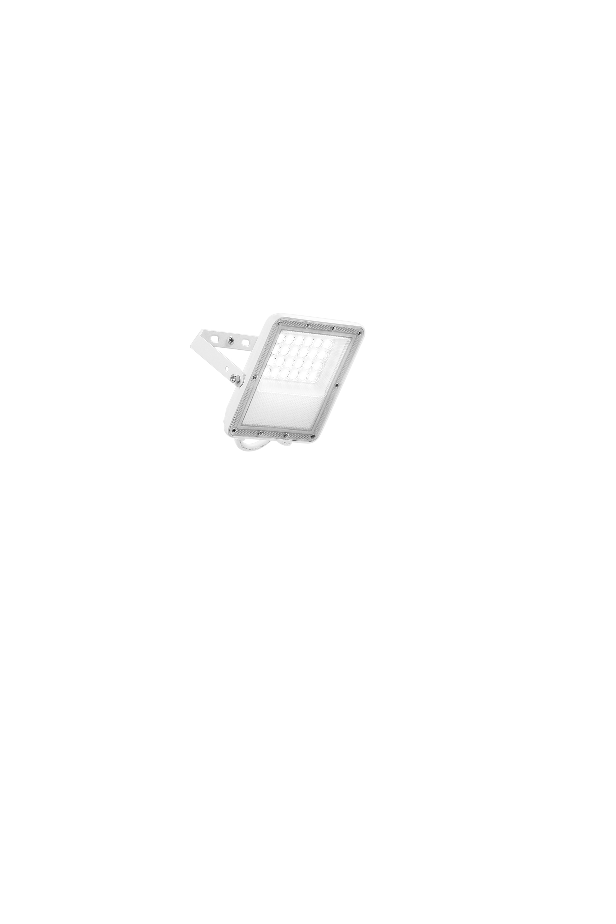 ESUS LED projector in white aluminum 20W with CCT - INTEC