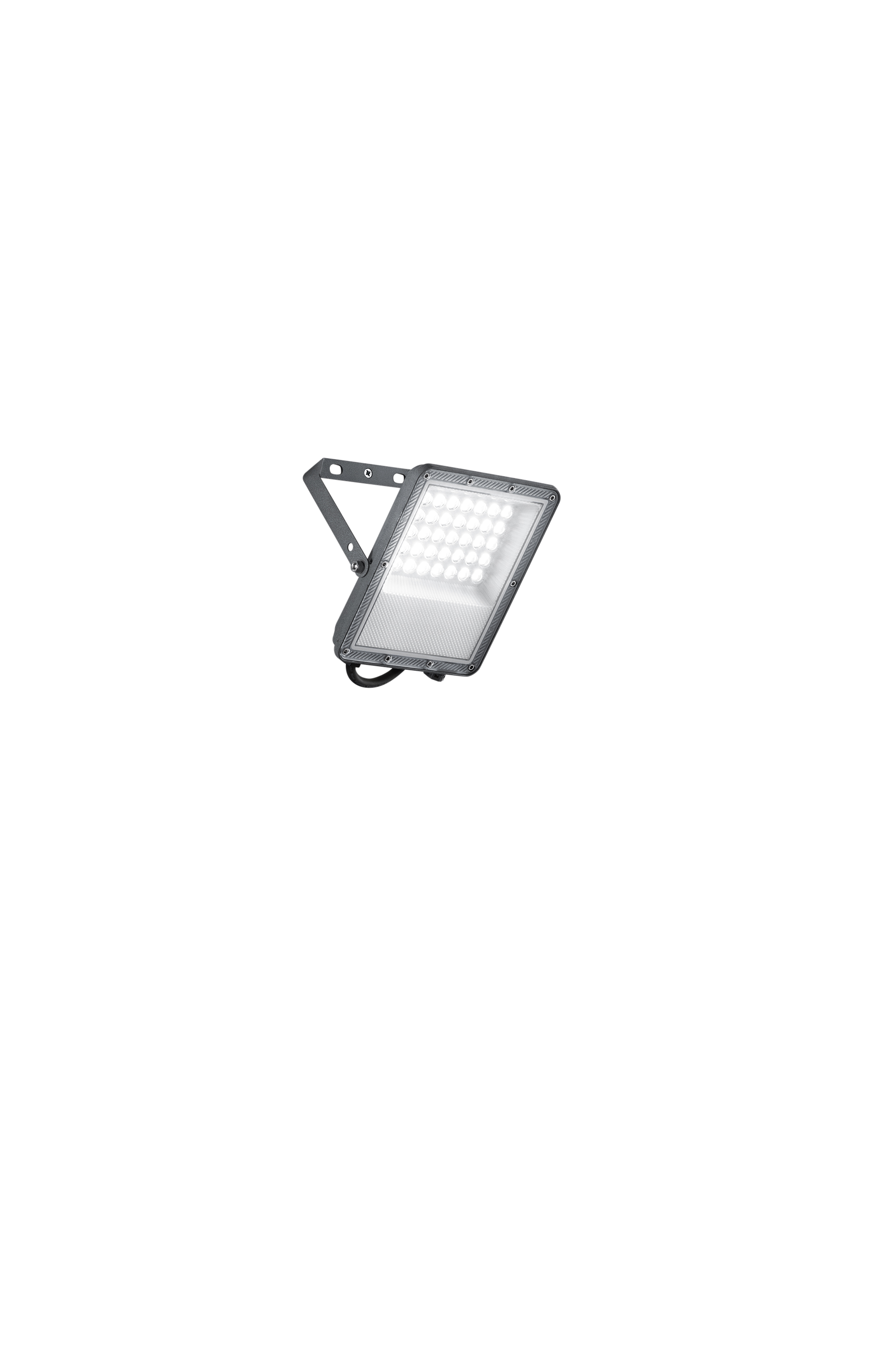 ESUS LED projector in silver aluminum 30W with CCT - INTEC