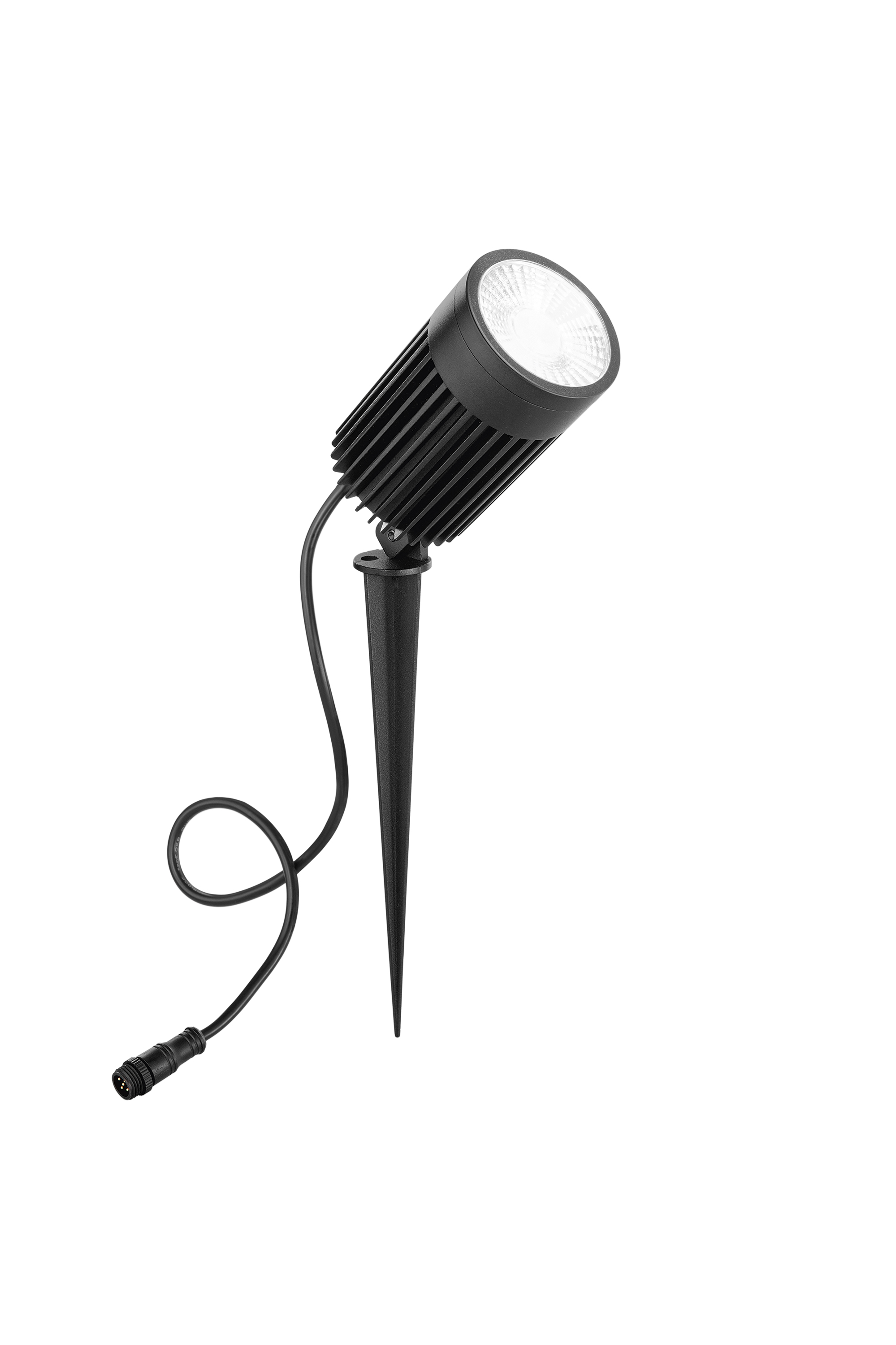HAYDON black projector in aluminum, 30W, CCT with included spike - INTEC