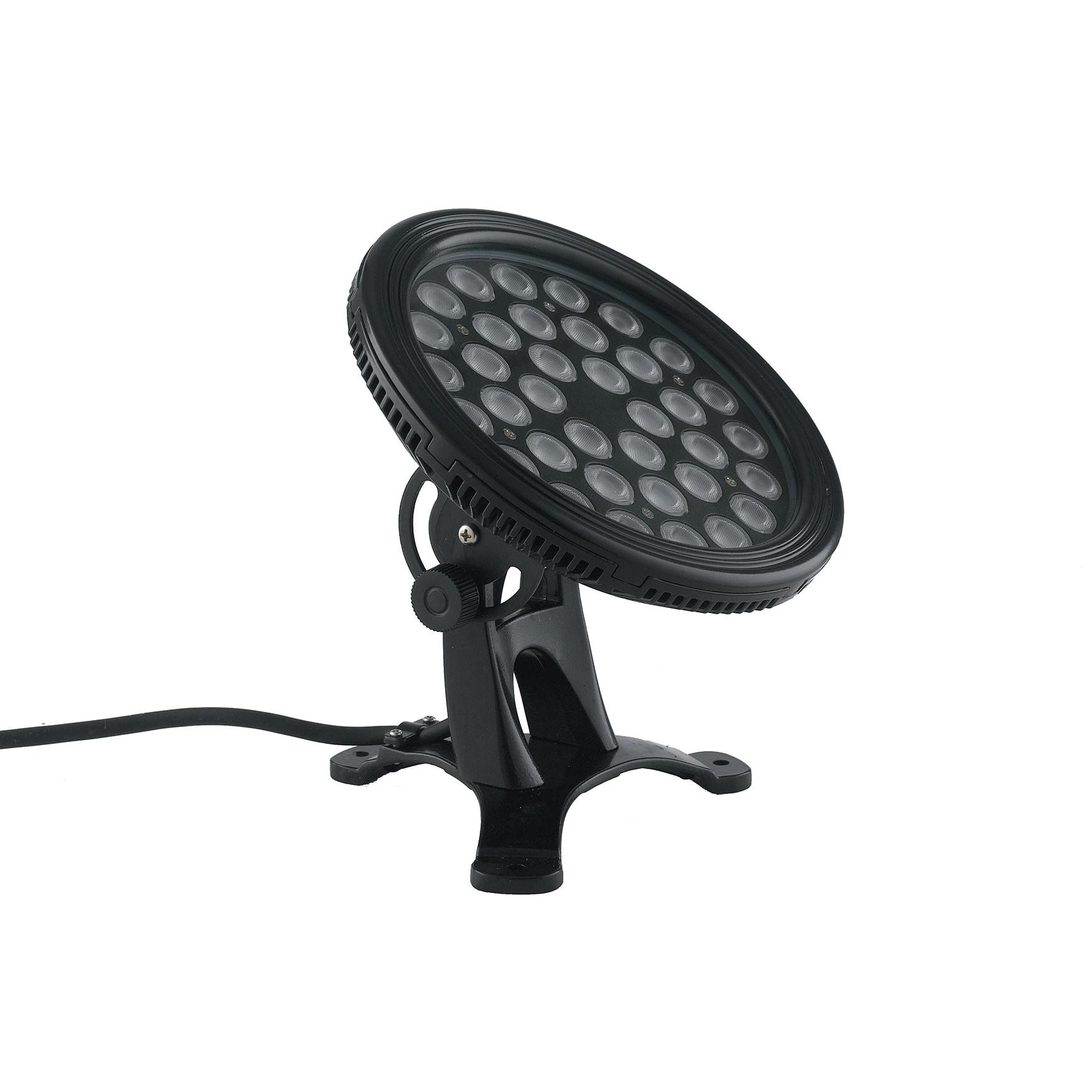 NEPTUNE fountain spotlight in 316 stainless steel LED RGB 36 lights IP68 - Black - Intec