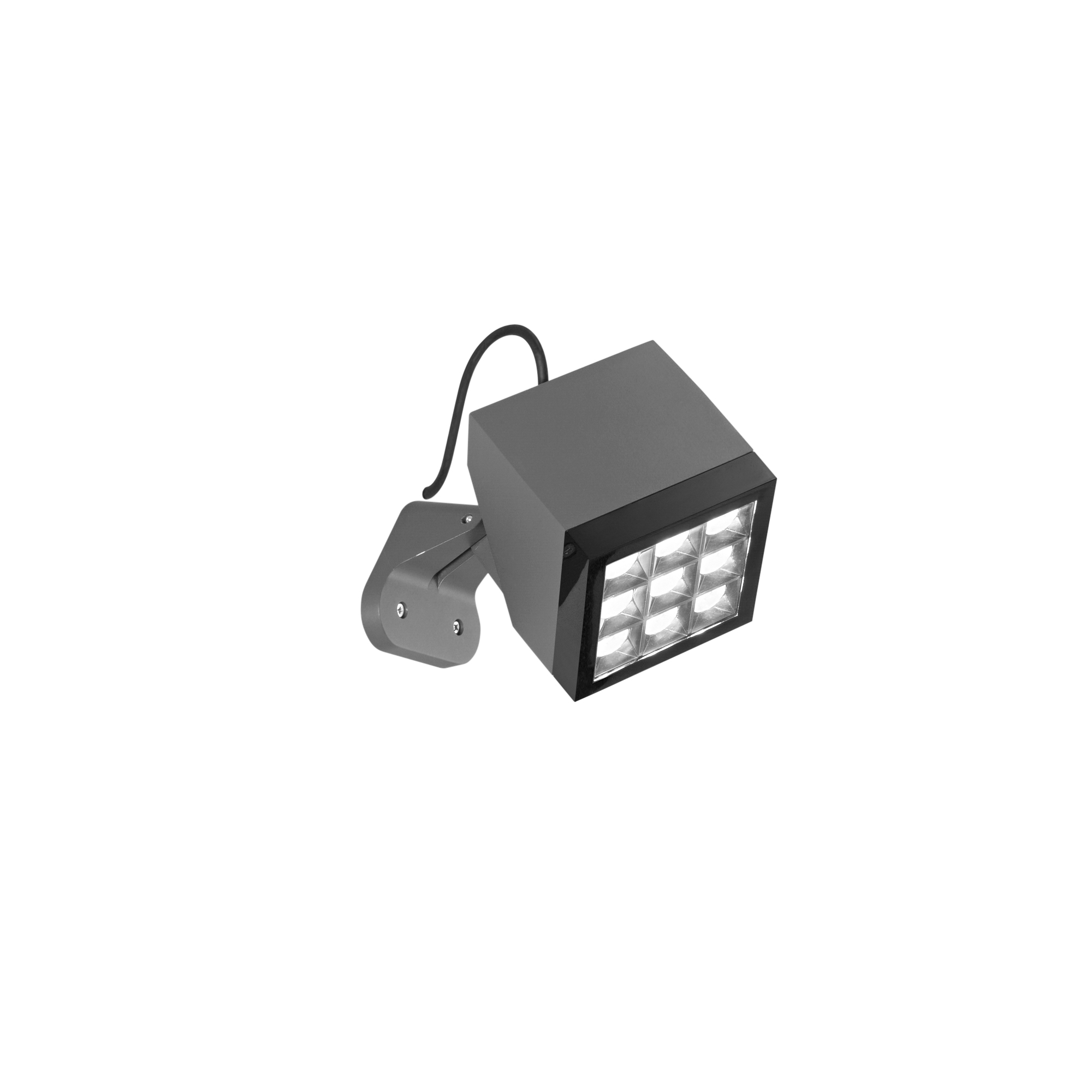 PAVÈ LED spotlight wall light in anthracite metal 30W 3000K - INTEC