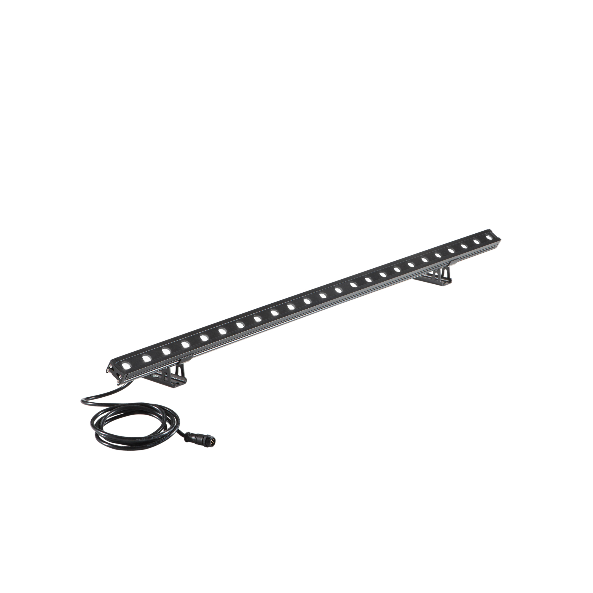 QUICK LED wallwasher in black aluminum 36W 24V with RGBW function - Intec