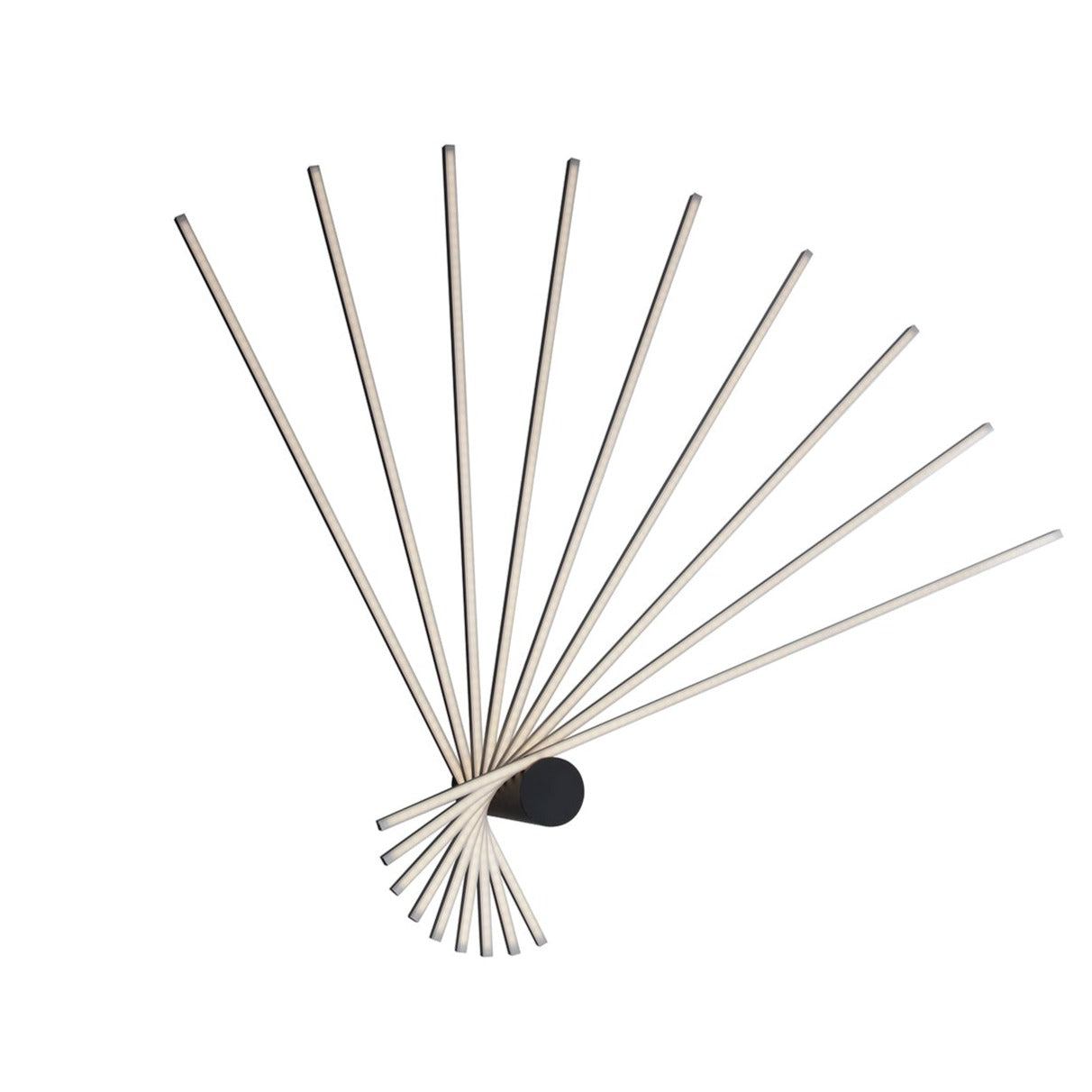 SHANGHAI LED ceiling light with 9 light points in black aluminium, 3000K (warm light) - Luce Ambiente e Design