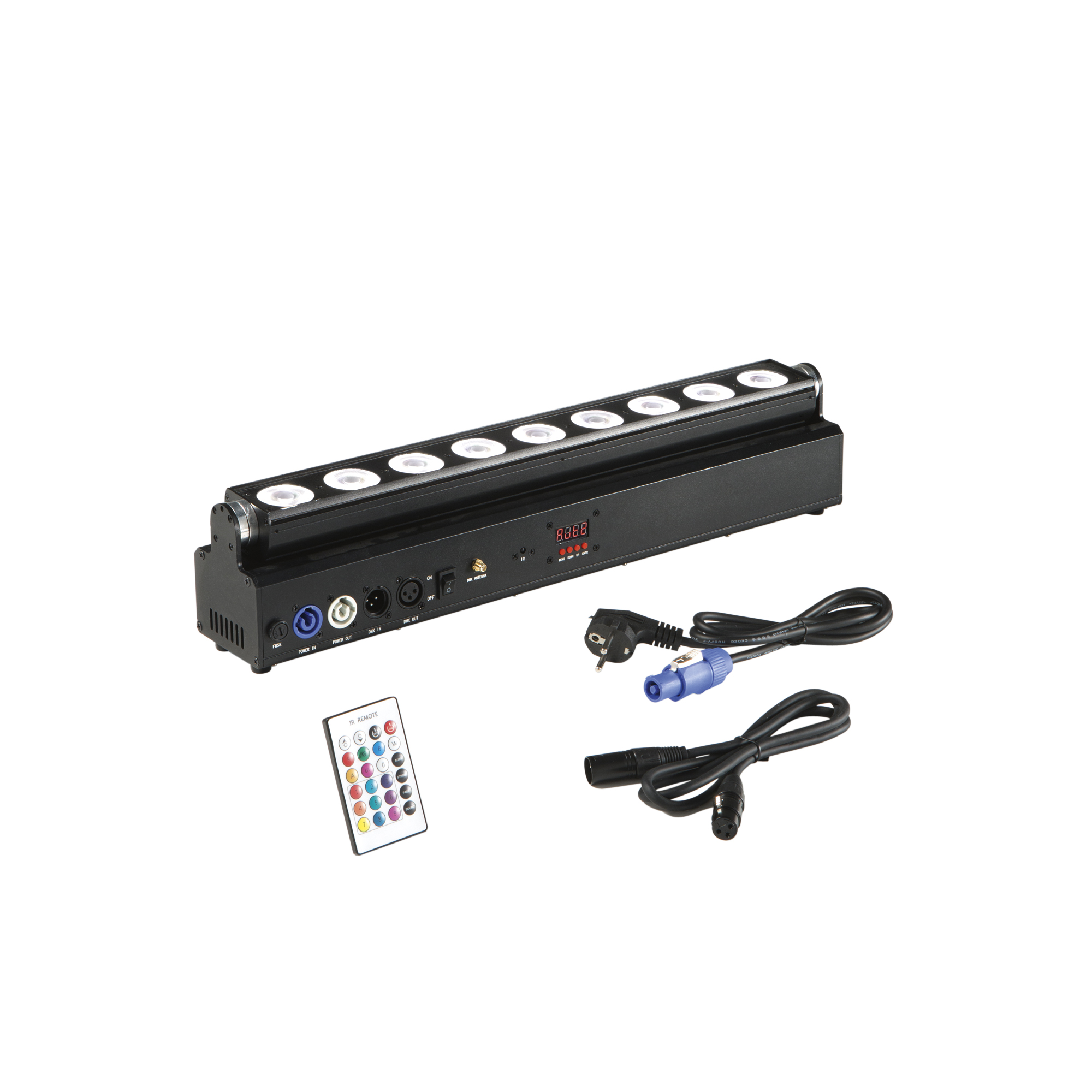 SHOW WALLWASHER LED projector 9x18W RGB full color with rechargeable battery and Wi-Fi - Intec