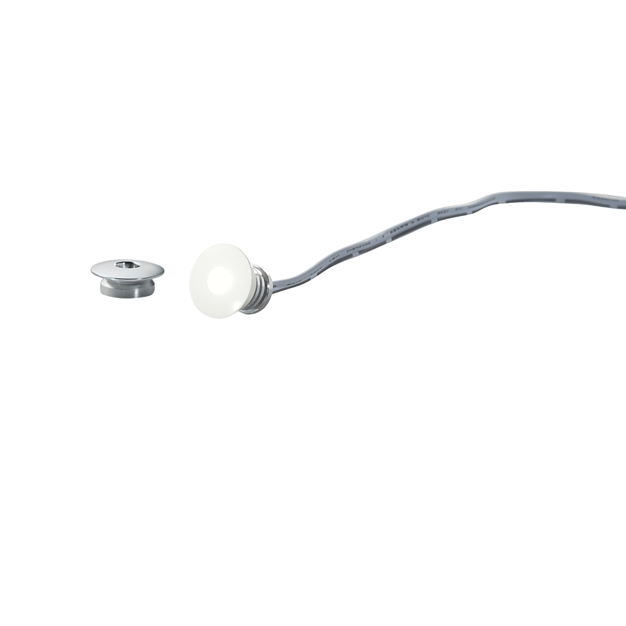 STARLIGHT recessed spotlight white or silver in aluminum 4000K - Intec