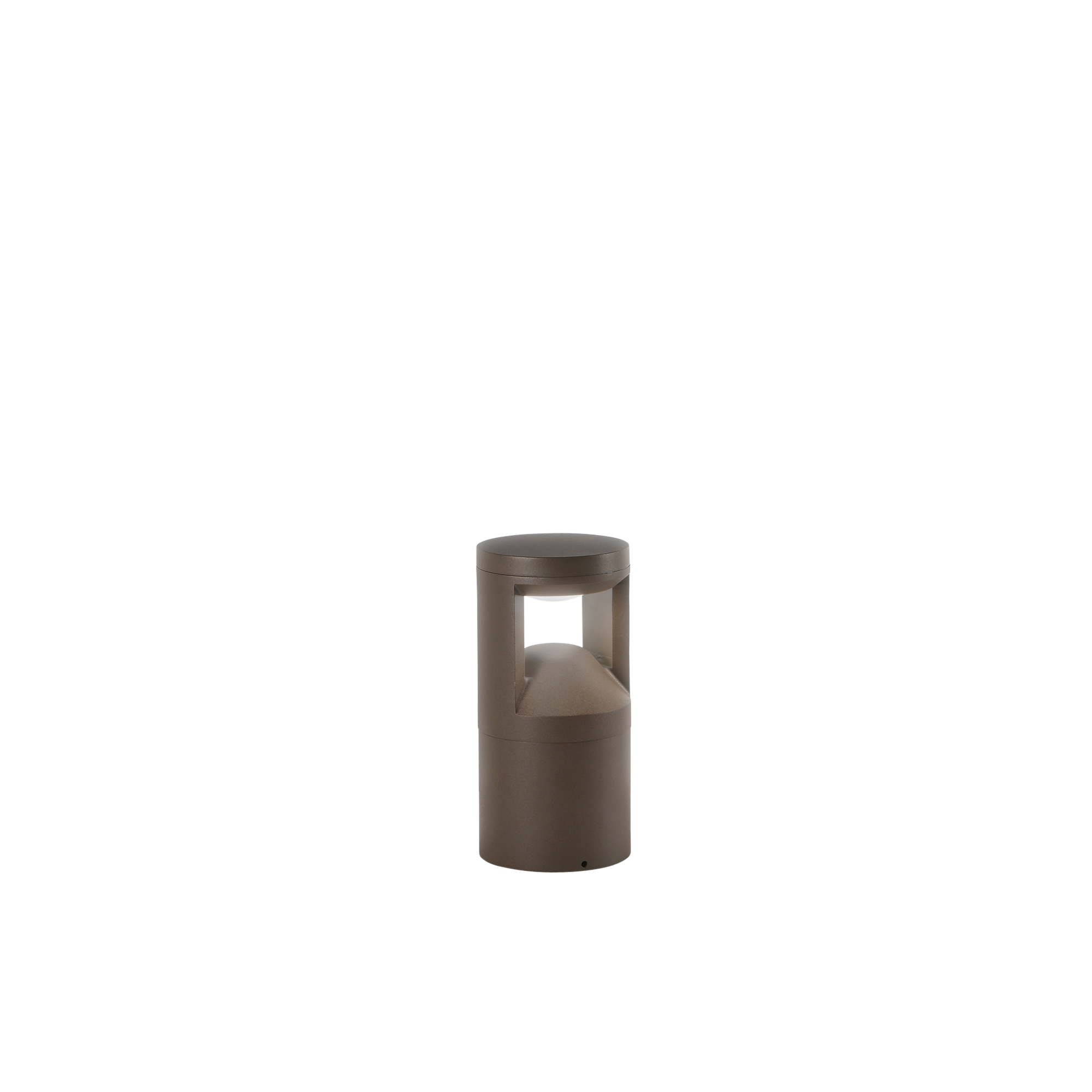 WAMI LED bollard in bronze aluminum 12W 3000K/4000K 25 cm - Intec