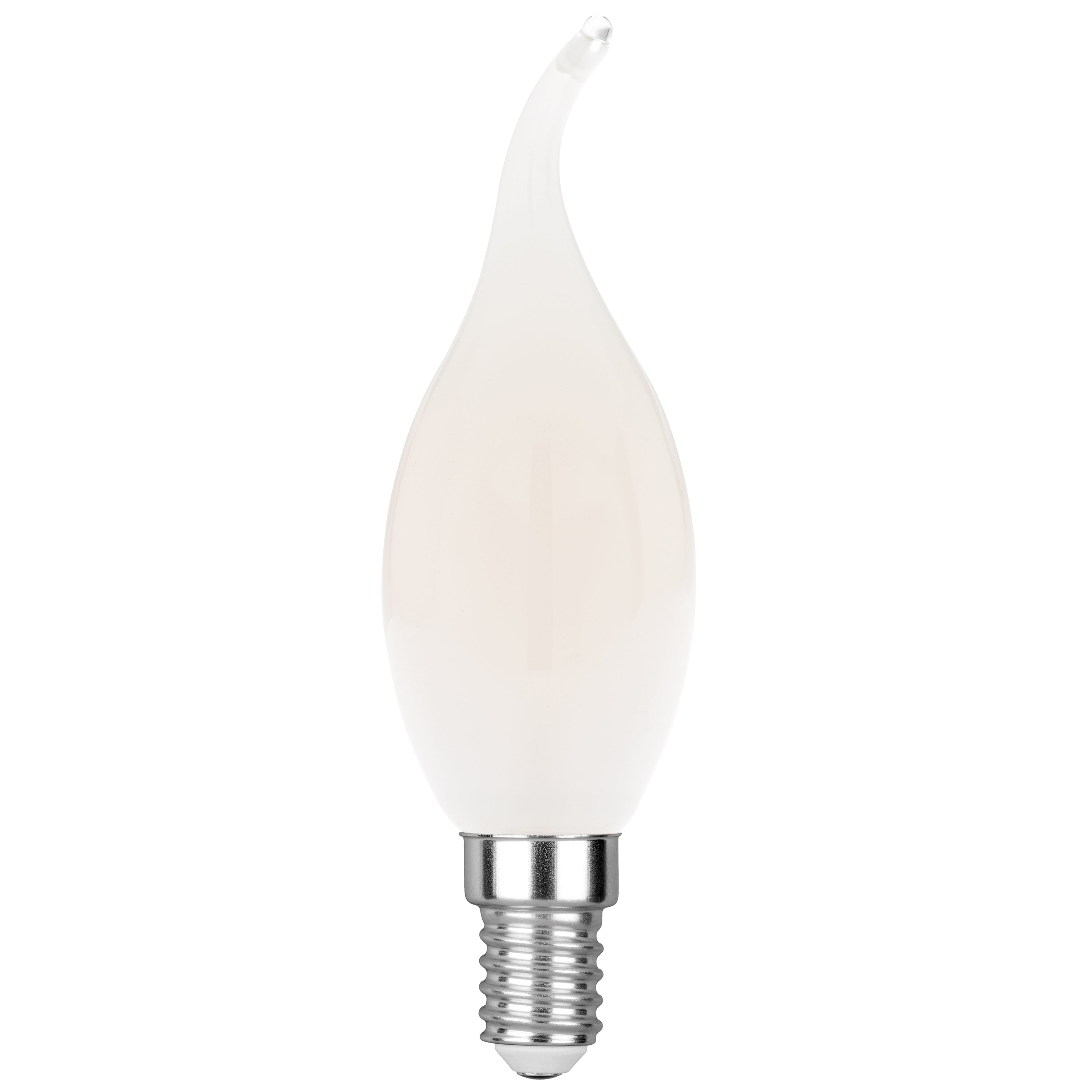 LED bulb E14 Curved Candle COB filament 4W 400lm 2700K - Intec bulbs