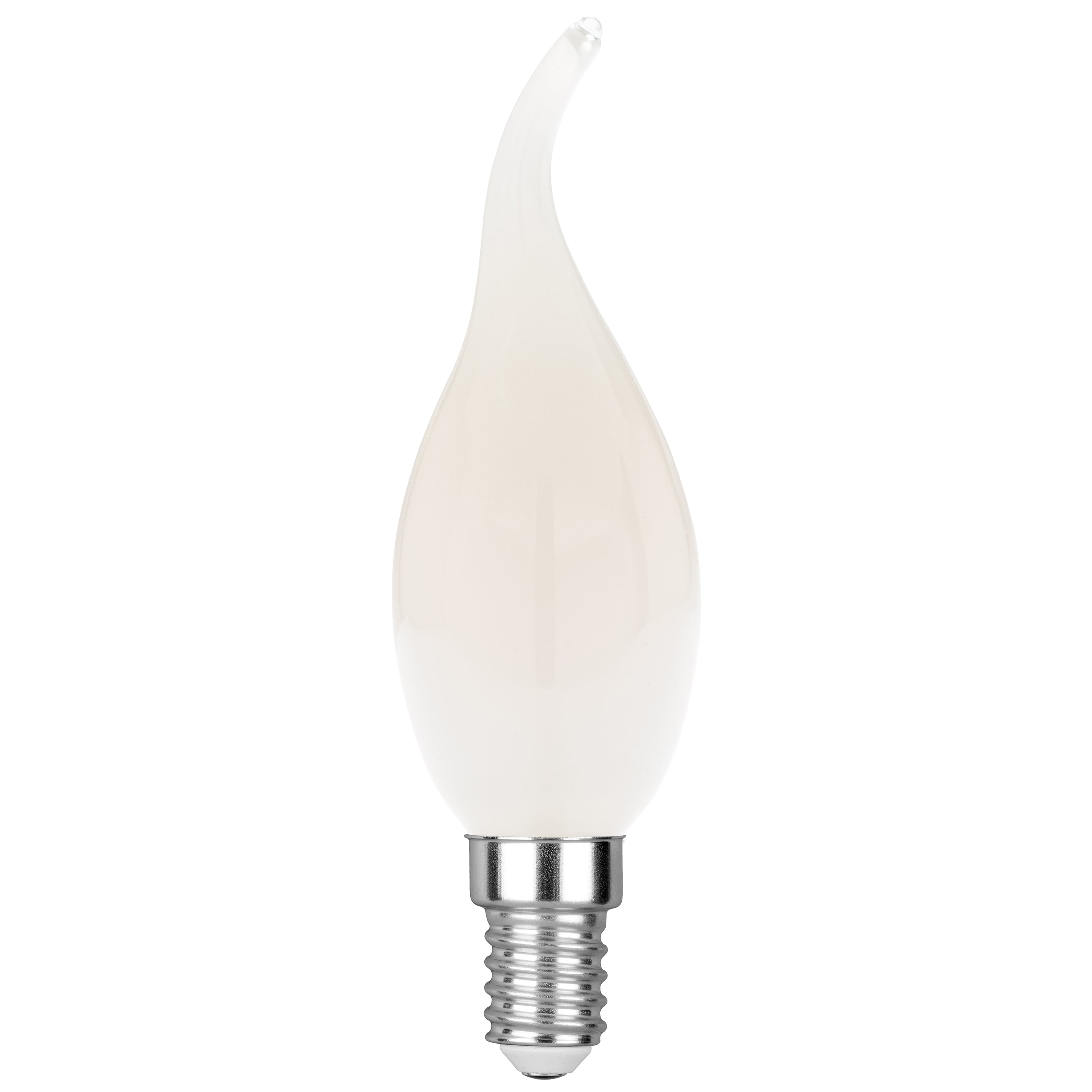LED bulb E14 Curved Candle COB filament 6W 680lm 4000K - Intec bulbs