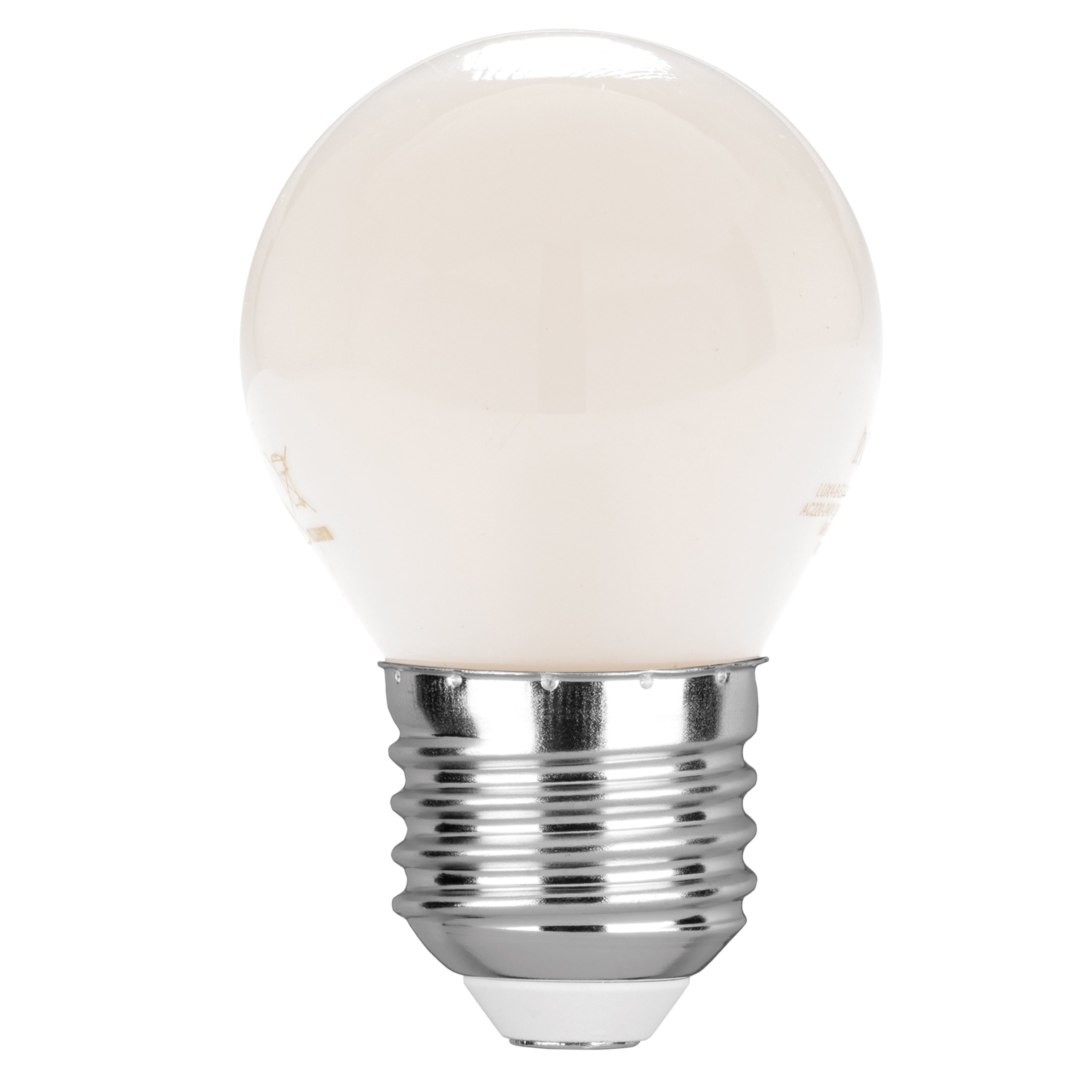 LED bulb E27 Globe G45 white COB filament 4W 400lm 6500K - Intec bulbs