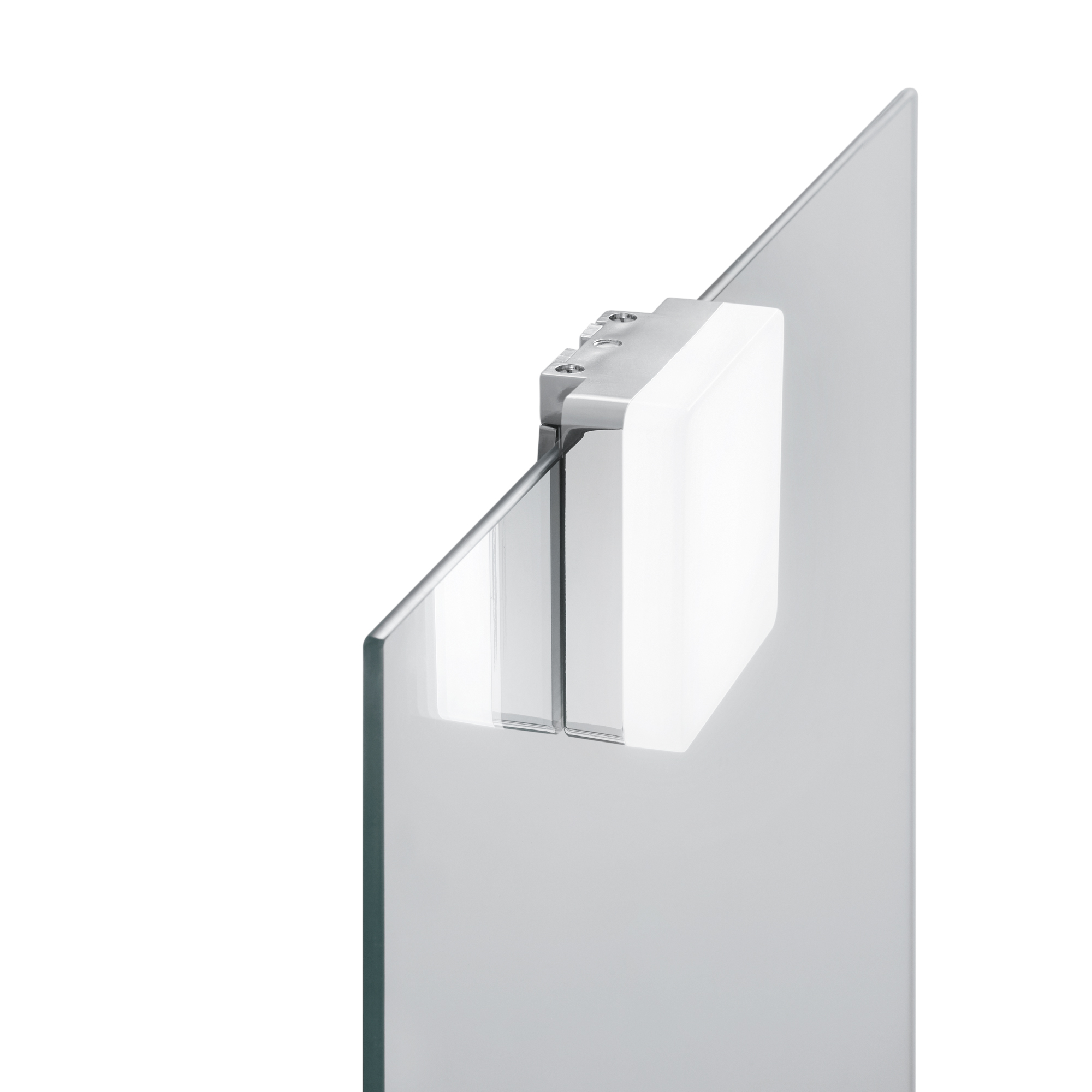DIVA square LED bathroom wall light with chrome base 4W 3000K - Intec