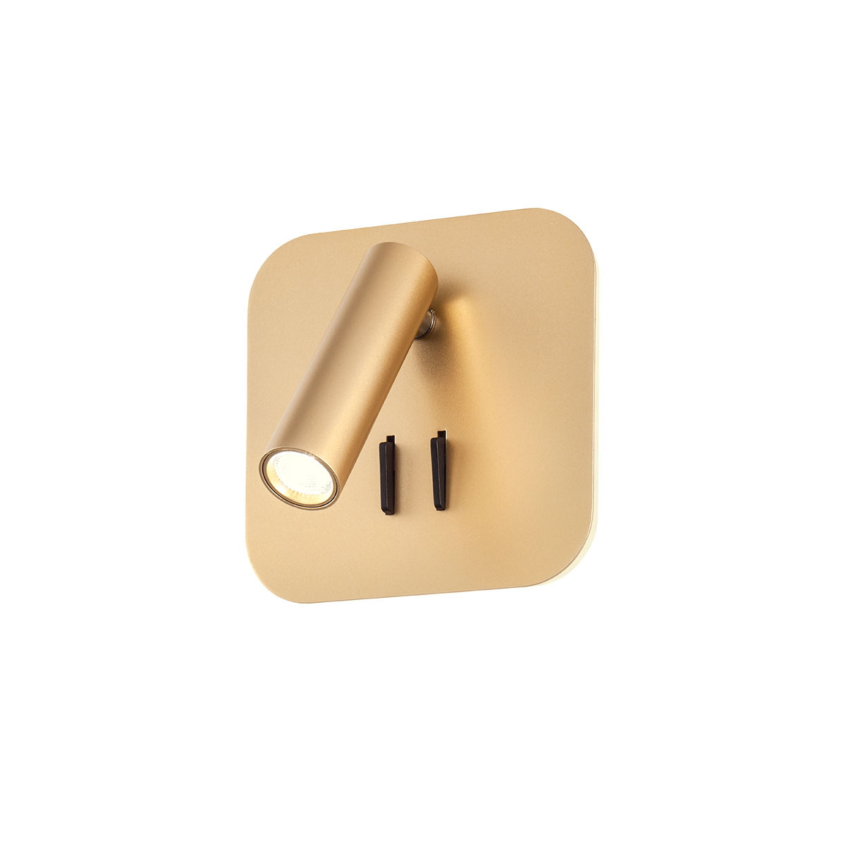 QUDA App. Oro opaco 3000K 6W+3W IP20 - 220-240V, 50/60Hz - REDO