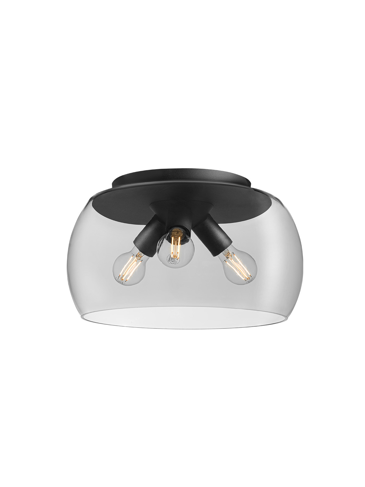 CROMA Plaf Nero/Fumè E27 IP20 - 230V, 50Hz - SMARTER