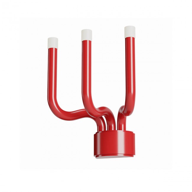 LUXOR App. Rosso lucido 3000K 12W IP20 - 220-240V, 50/60Hz - REDO