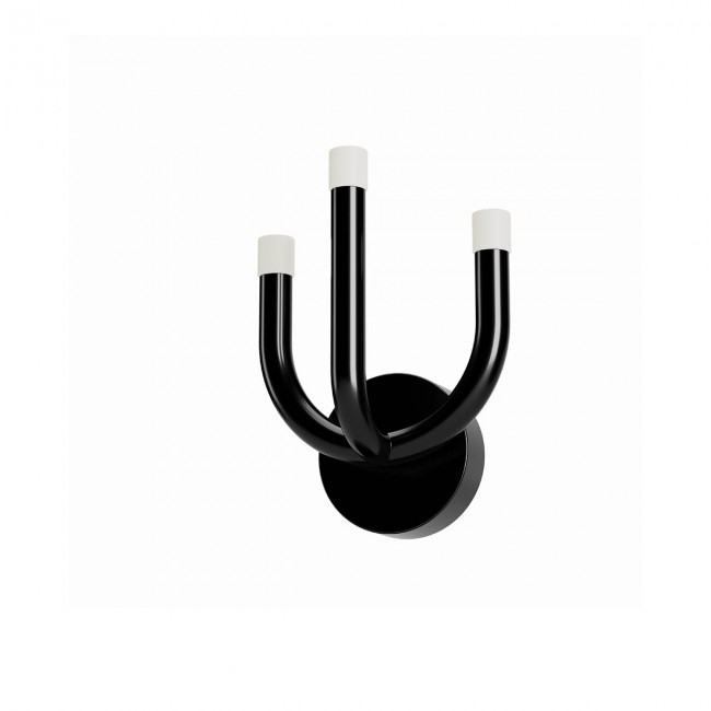 LUXOR App. Nero lucido 3000K 12W IP20 - 220-240V, 50/60Hz - REDO
