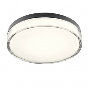 FRISBI Plaf. Nero opaco CCT 18W IP44 - 220-240V, 50/60Hz - REDO